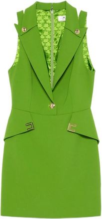 Elisabetta Franchi Minivestido de crep&eacute; el&aacute;stico de doble capa