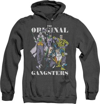 Gildan DC Comics Original Gangsters Adult Heather Hoodie / Hooded Sweatshirt