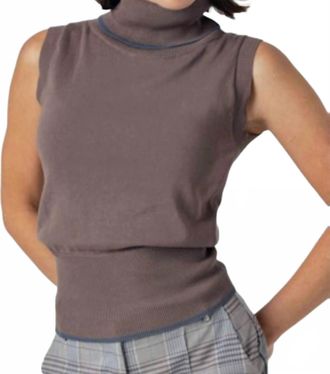 Sundays Fleurine Sleeves Top In Mocha