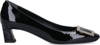 Roger Vivier Black Belle Vivier Calf Leather Pumps
