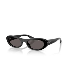 Vogue Oval Sunglasses - female - VOGUE - Sunglasses - Black - 53 MM - Accessories