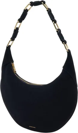 Anine Bing Womens Kate Shoulder Bag Black Calfskin