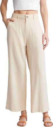 LE JEAN Linen Jude Trouser In Sand