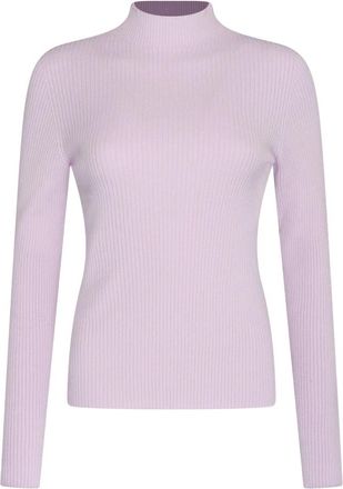 Twinset Truien & Vesten, Dames, Roze, XL, Polyester, Gebreide Paarse Coltrui