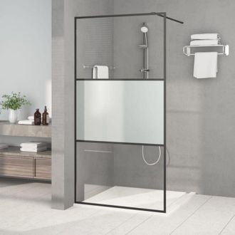 vidaXL vidaXL Parete Doccia Walk in 100x195 cm Vetro Semi Smerigliato ESG