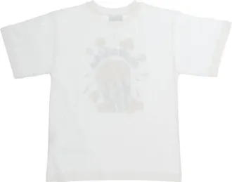 Moschino Boys T-Shirt Crew-Neck White Cotton T-Shirts And Polos