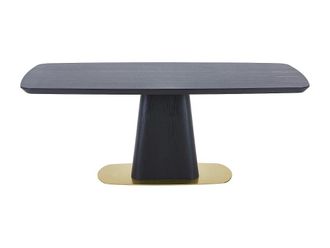 VENTE-UNIQUE.COM Mesa de comedor madera negro