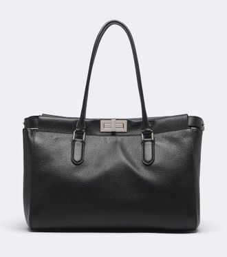 Fendi Shopper Peekaboo Small in pelle