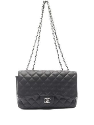 Chanel 2009-2010 Decamatlassé 30 quilted chain shoulder bag - women - Calf Leather - One Size - Black