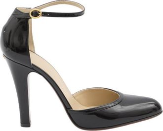 Valentino Garavani Black Ankle Strap Dolly Pumps
