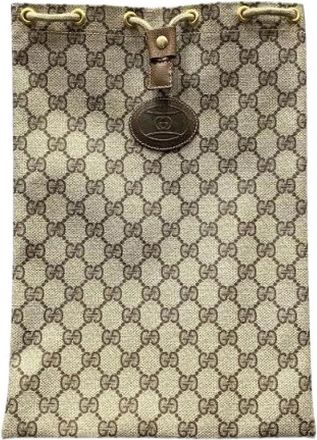 Gucci Pre-owned PVC Pouch - Dames - Vintage Mini Tas - Beige - ONE Size - Vintage