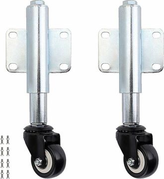 Gabrielle 2 Ruedas De 6 Cm Para Port&oacute;n Extensible, Con Suspensi&oacute;n, Para Port&oacute;n De Jard&iacute;n De Madera Y Valla De Patio, Capacidad De Carga: 50 Kg