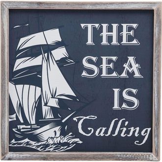 Beachcombers Sea Is Calling Wall Hanging Plaque Sign in Blue at Nordstrom, Size Medium