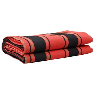 vidaXL Vidaxl - Tela De Recambio Para Toldo Naranja, Negro 10 X 1.6 M Hierro