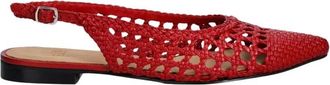 Billi Bi A9571 Ballerina - Dames - Ballerinas - Rood - 39 EU - Leer - Schoenen