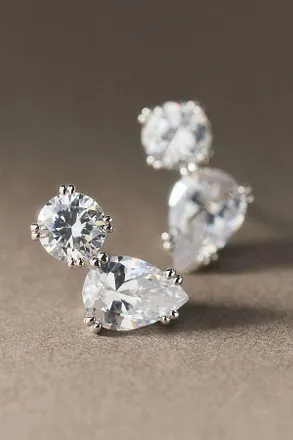 Nadri Twinnie Toi Moi Post Earrings