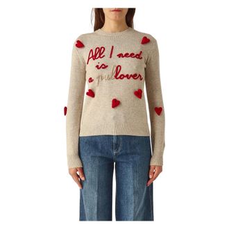 MC2 Saint Barth Dames, Truien, Grijs, Maat: XS Kasjmier