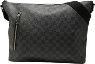Louis Vuitton Pre-owned Mick MM Damier Graphite Schoudertas - Heren - Vintage Schoudertas - Grijs - ONE Size - Leer - Vintage