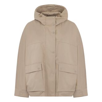 Moorer Light Jackets, female, Beige, Size: XS Water-repellent Taffeta Jacket