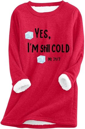 Generic AMDOLE Oversized Sweatshirt Women UK, Ladies Fleece Tops Casual Loose Jumper Dress Sherpa Fleece Lined Longline Sweatshirts Letter Print Warm Tops Aut