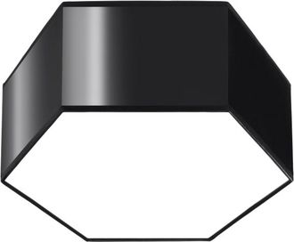 Sollux Lighting Lámpara de techo negro cloruro de polivinilo alt. 14 cm