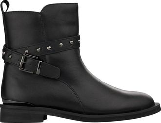 Alma En Pena Platte enkellaarsjes met ronde neus en zonder sluiting - Dames - Enkellaarsjes - Zwart - 35 EU - Schoenen