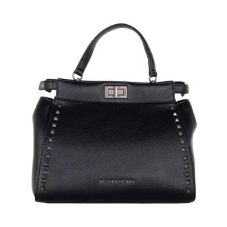 Silvian Heach Dames, Tassen, Zwart, Maat: ONE Size Leer