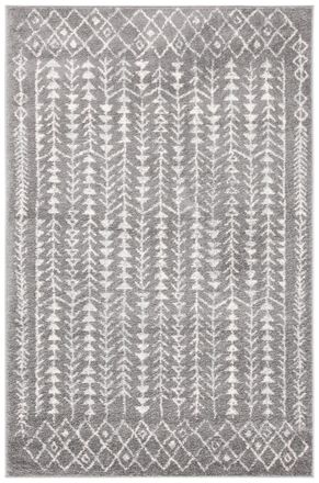 Safavieh Alfombra bohemio de polipropileno gris/blanco, 122 x 183 cm