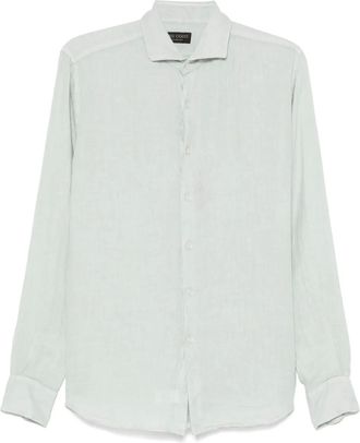 Dell'Oglio Camicia in lino - Verde