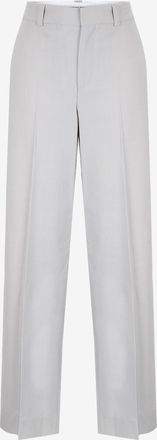 Victoria Beckham Klassische gerade Hose aus Wolltwill