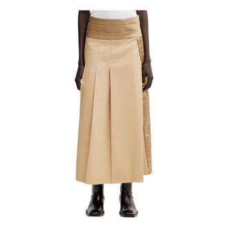 Undercover Falda Midi Acampanada - Skirts - Mujer - Beige - S