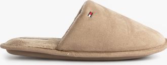 Tommy Hilfiger Mens Tommy Hilfiger CORE HILFIGER FLAG H Mens Mule Slippers Coastal Taupe - Cream - Size: UK 10.5/11