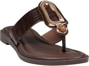 Good Choice Shoes Evarie Slide Sandal in Brown at Nordstrom Rack, Size 8.5