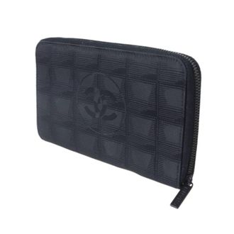 Chanel New Travel Line Black Long Wallet (Bi-Fold) (Pre-Owned)