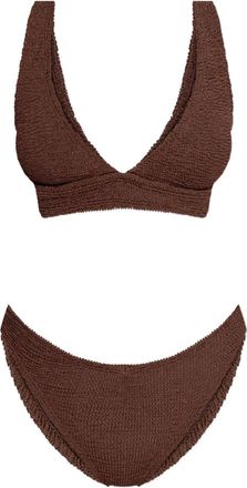 Hunza G Bikini metallizzato - Marrone