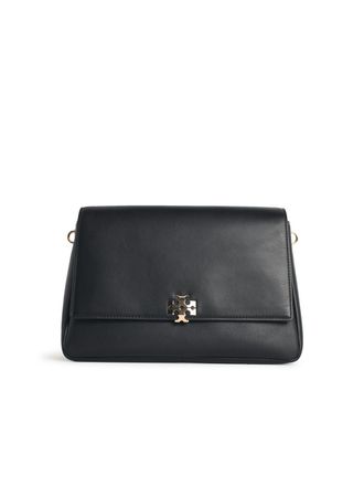 Tory Burch Borsa a tracolla media Charlie Tory Burch in lear nero