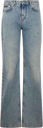 Dolce & Gabbana Denim Flared High Rise Jeans
