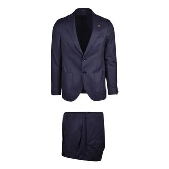 Sartoria Latorre Heren, Pakken, Blauw, Maat: M Wol