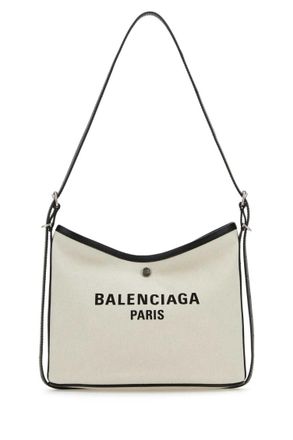 Balenciaga White Biarritz Shoulder Bag
