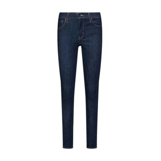 Levi's 720 High Rise Super Skinny - Dames - Skinny Jeans - Blauw - W26 L30 - Denim - Jeans