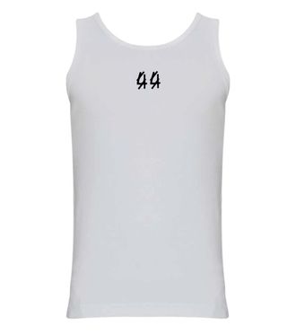 44 Label Group White Logo Round Neck T-Shirt