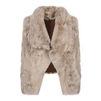 Yves Salomon Mujer, Chaquetas, Beige, Talla: L