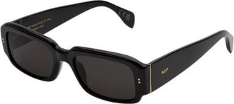 Retro Superfuture Zwarte zonnebril SG5 Etrusco stijl - unisex - Zonnebrillen - Zwart - 55 MM - Accessoires
