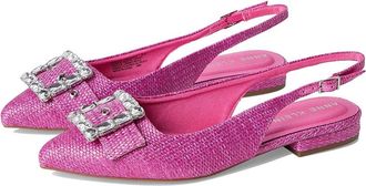 Anne Klein Kenni Womens Flat Shoes Pink Raffia : 7.5 M, Rubber/Vinyl