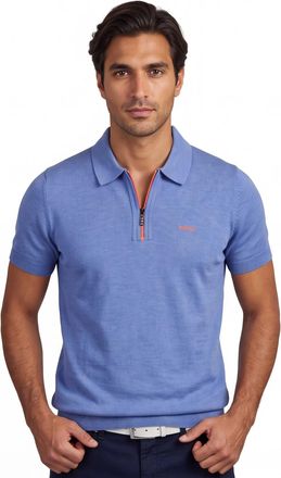 N-Z-A- NEW ZEALAND AUCKLAND New Zealand poloshirt blauw 100% katoen