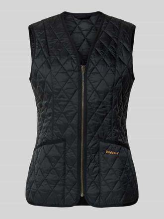 Barbour Shaped Fit Steppweste mit Label Stitching Modell BETTY in Black, Größe 34