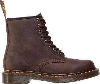 Dr. Martens 1460 Crazy Horse Leather Veterlaarzen - Dames - Veterlaarzen - Bruin - 44 EU - Leer - Schoenen