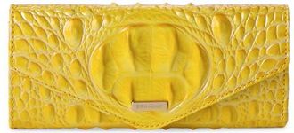 Brahmin Veronica Croc Embossed Leather Wallet in Vivid Yellow at Nordstrom