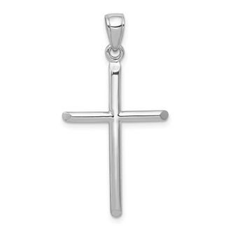 Diamond2Deal 14k Gold Polished Cross Pendant
