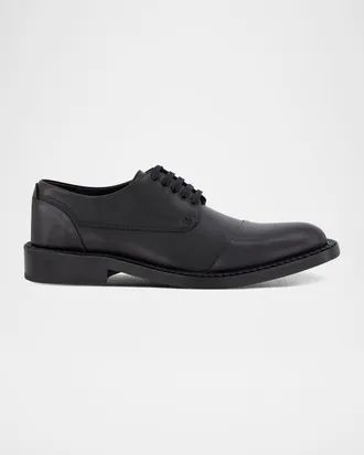 Karl Lagerfeld Men & apos;s Braided Welt Cap Toe Derby Shoes
